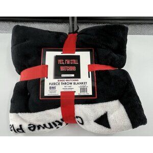 NEW Binge-Watching Fleece Throw Blanket Yes, I'm Still Watching 50"x60" Novelty